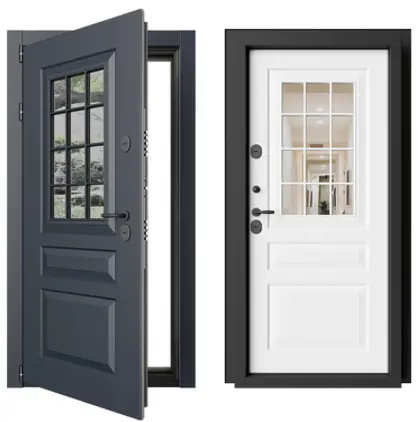 Входная дверь с терморазрывом и стеклом ATMO 4