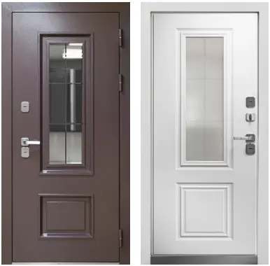 Входная дверь с терморазрывом и стеклопакетом Luxor Termo 3