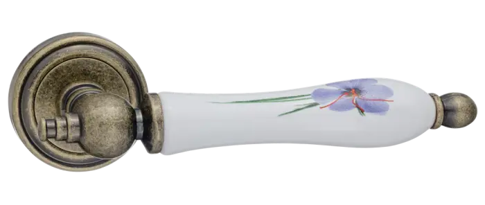 Дверная ручка раздельная RENZ DH 622-16 OB-WH-P