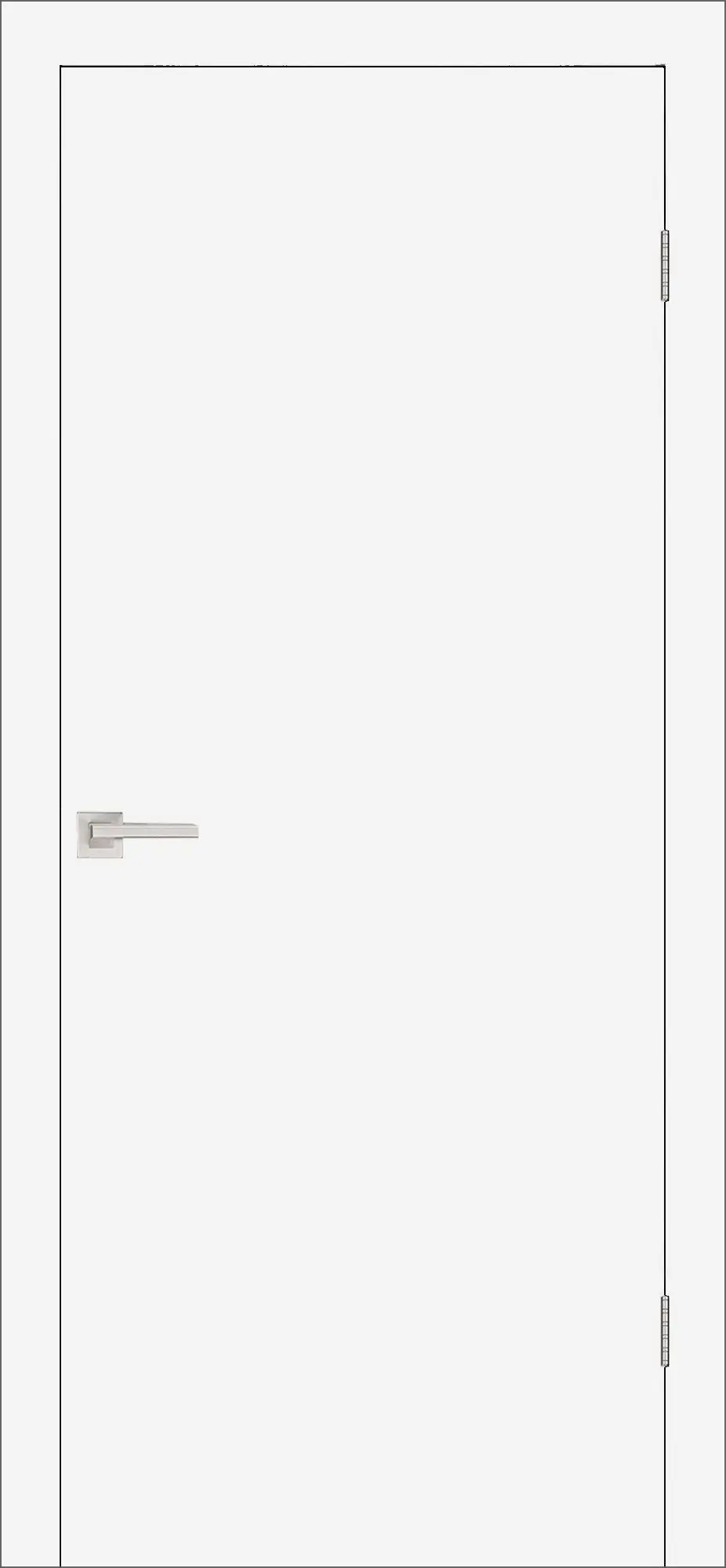 Межкомнатная дверь ДС Гладкое ПГ эмалит белый