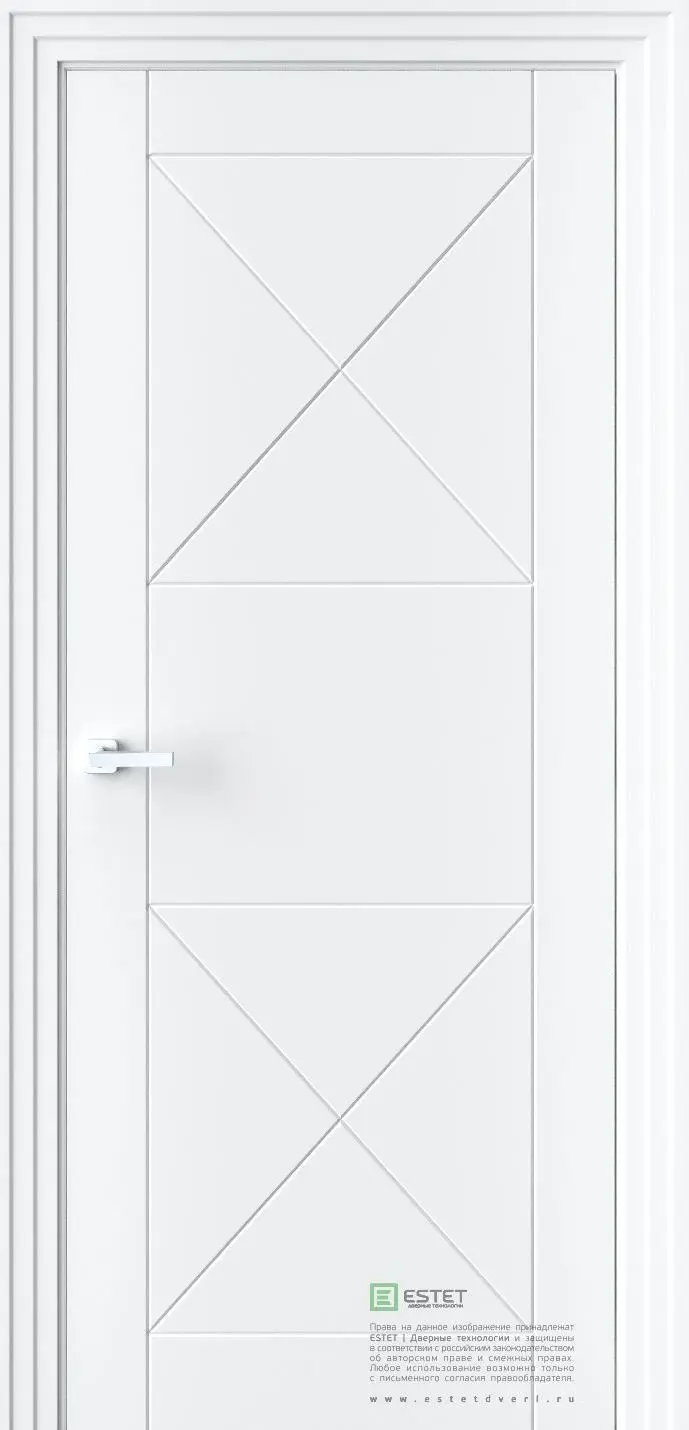 Межкомнатная дверь P4 RAL9003