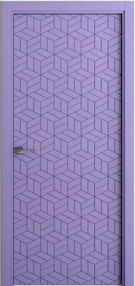 Межкомнатная дверь Color №9 RAL4011 Сиреневый