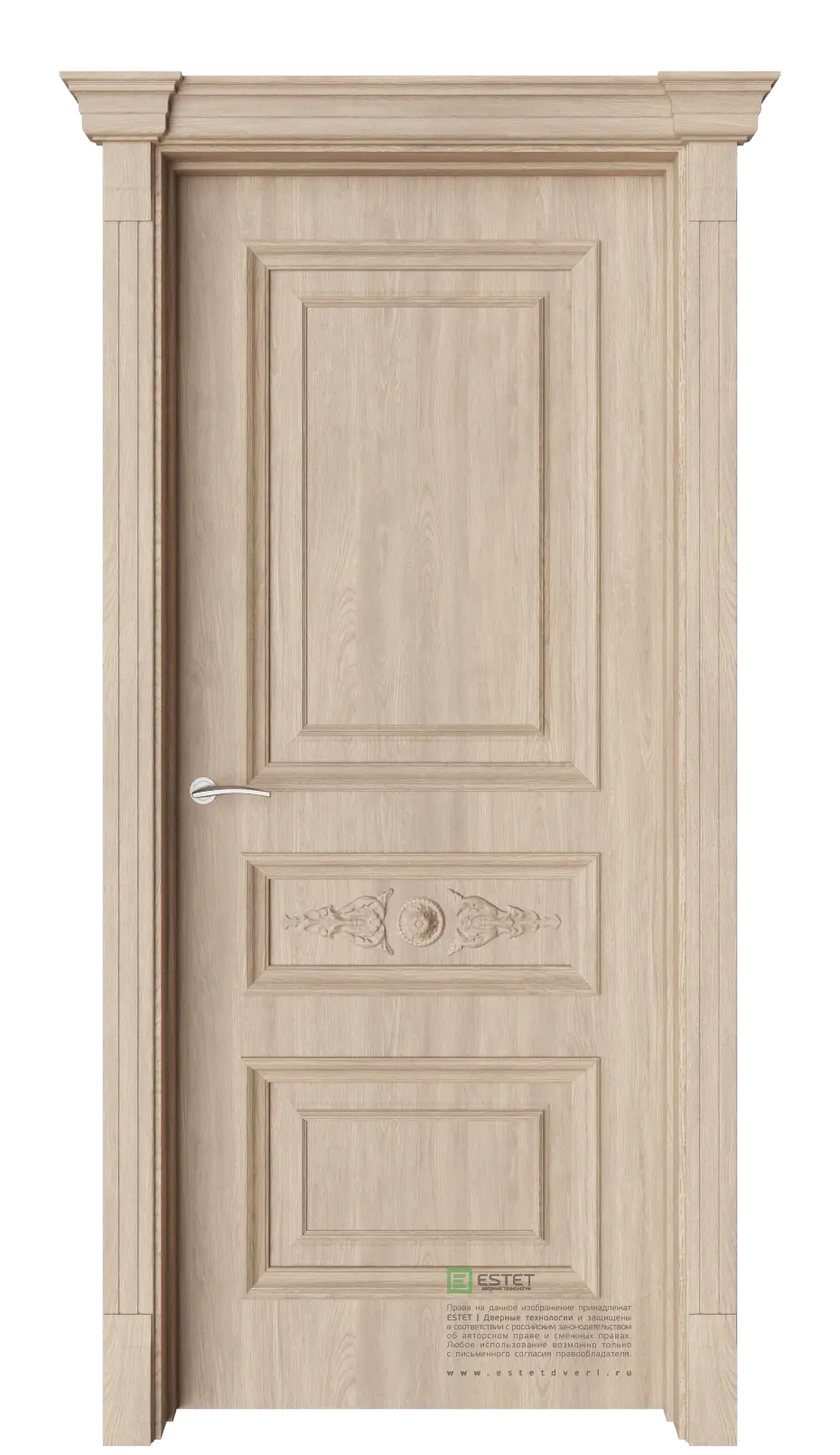 Межкомнатная дверь GE5M Elegant Брандо Дуб