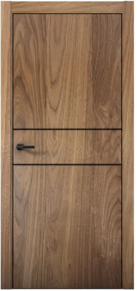 Межкомнатная дверь Pu 3 Плутоний AL орех пекан Орех