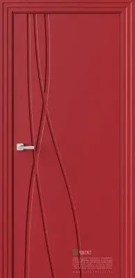 Межкомнатная дверь P17 RAL3002 Красный
