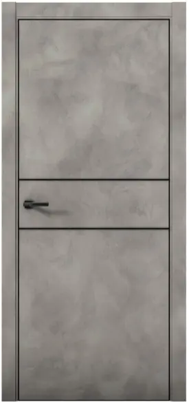 Межкомнатная дверь Pu 3 Плутоний AL Бетон Loft Светло-серый