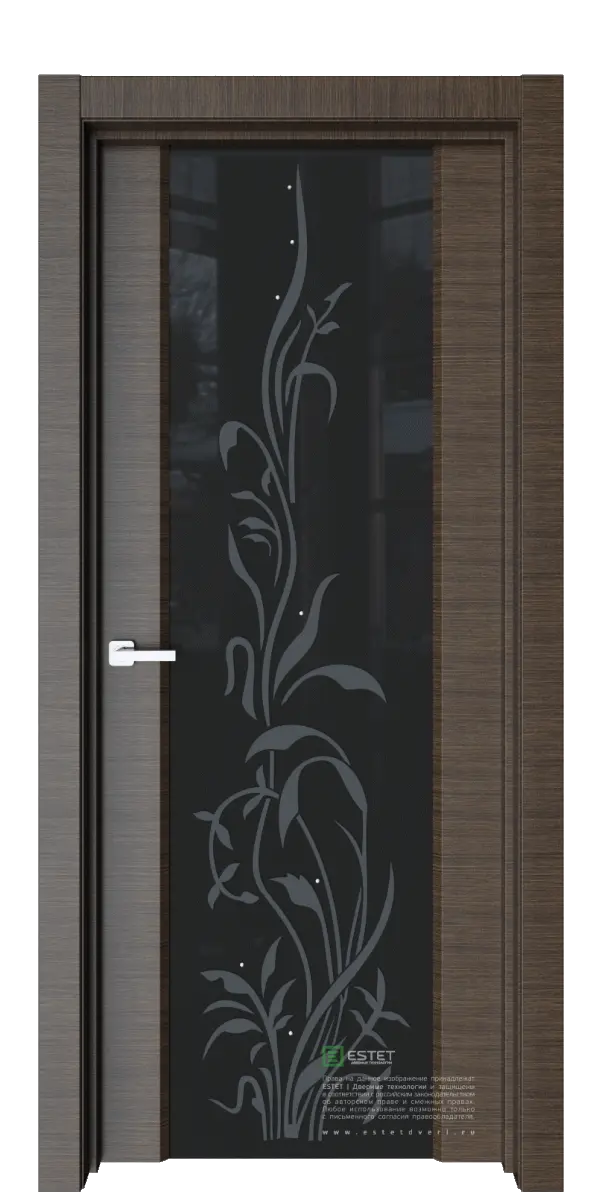 Межкомнатная дверь Е2S корица, Вьюн Венге