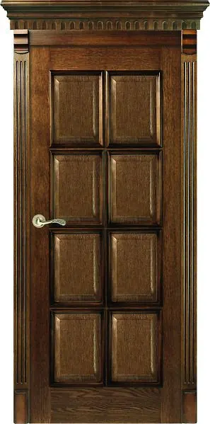 Межкомнатная дверь Мадрид 2 ПГ дуб коньяк Дуб коньяк