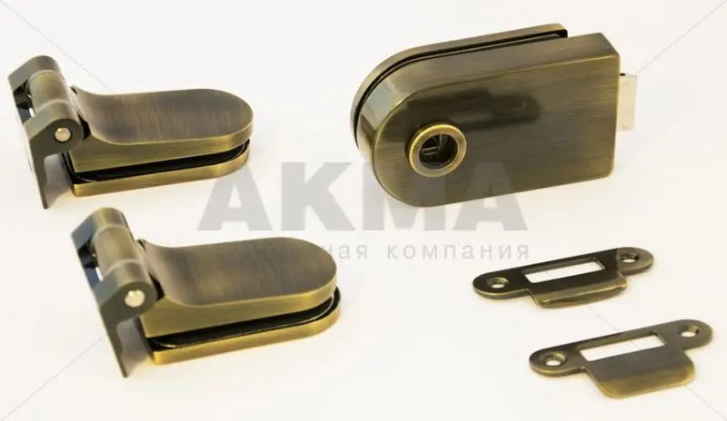 Дверная ручка раздельная N бронза