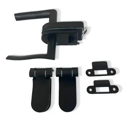 Комплект для стеклянной двери К-2 WC черный матовый