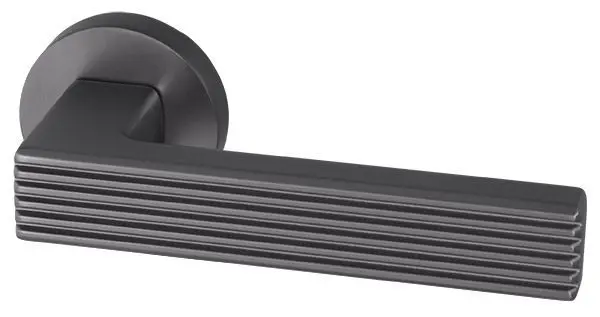 Дверная ручка раздельная ARMADILLO LINE URB6 BPVD-77 Вороненый никель