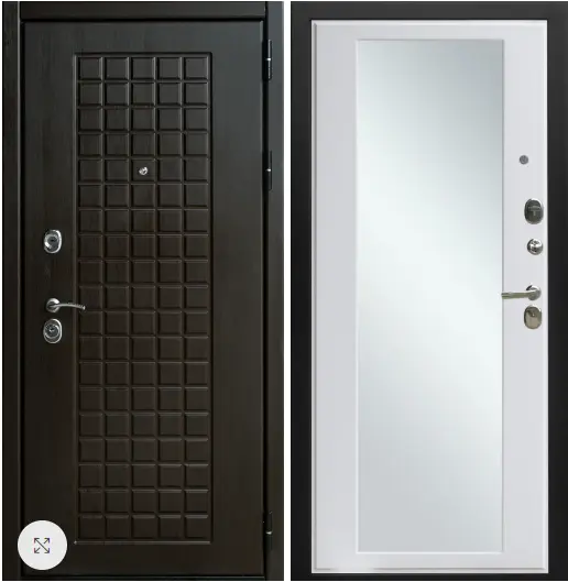 Входная дверь с зеркалом и шумоизоляцией Выбор 12 Премиум plus