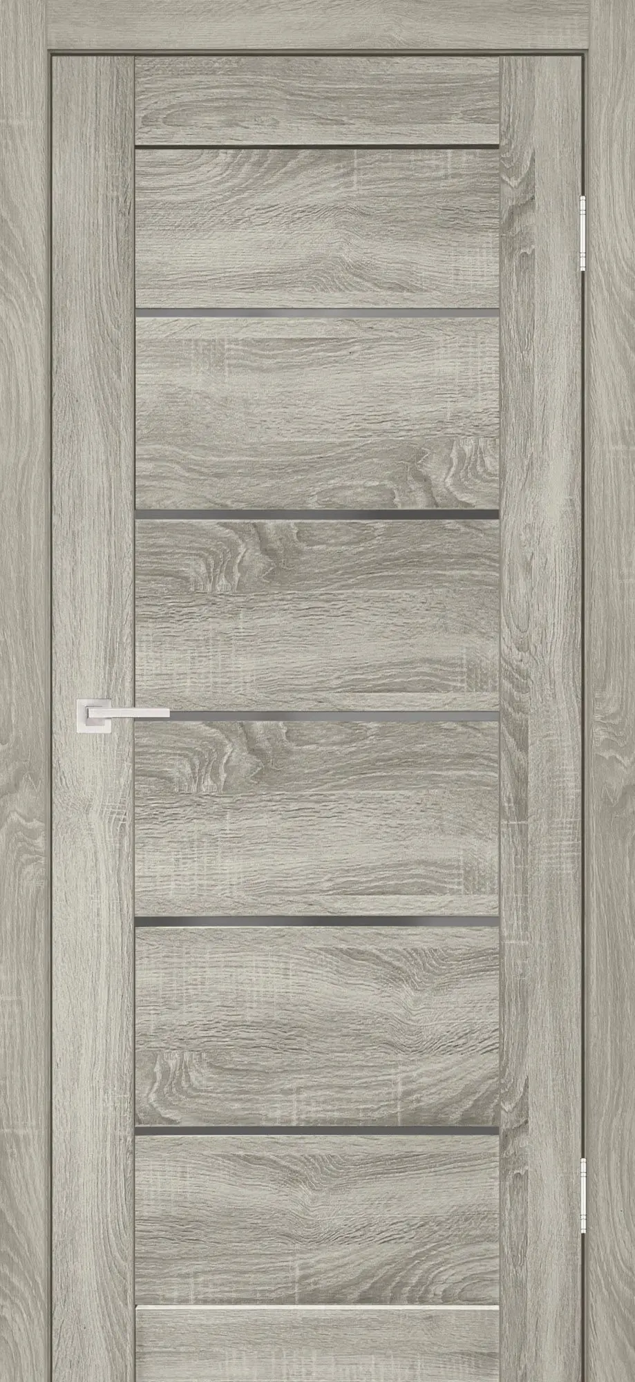 Межкомнатная дверь Форум СТ Грей сонома Бежево-серый Сатинат белый