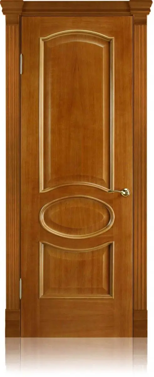 Межкомнатная дверь Алина ПГ, шпон: анегри тон 2 Светлый Анегри