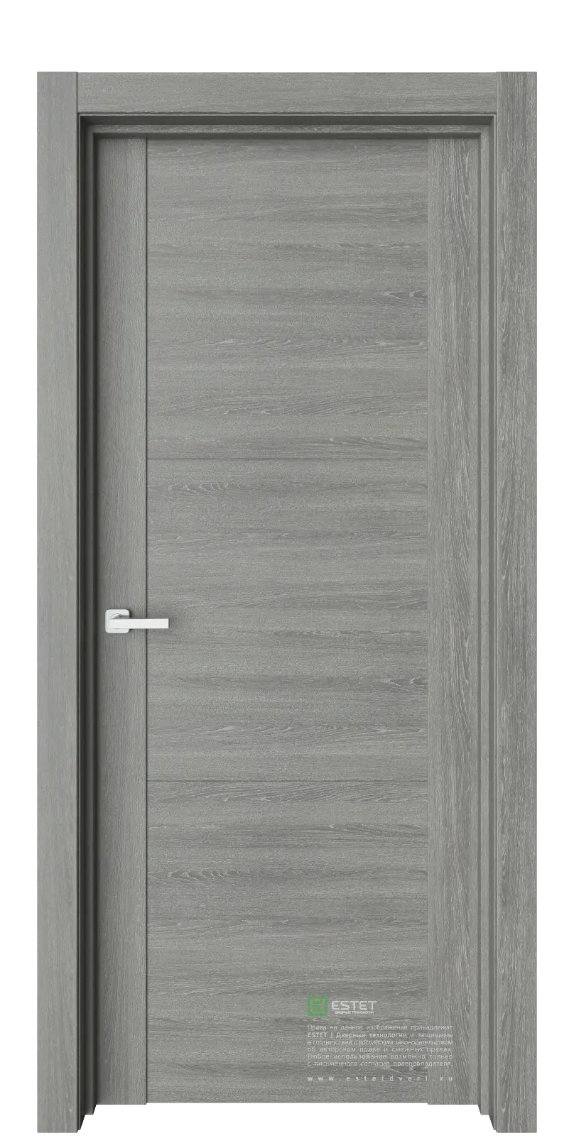 Межкомнатная дверь Тренд Т1 Орех мраморный Серый