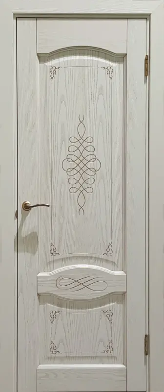 Межкомнатная дверь Венето ПГ шпон ясень тон 6 Светлый