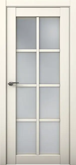 Межкомнатная дверь Co 22 Кобальт Магнолия Слоновая кость Сатинат белый