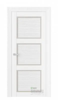Межкомнатная дверь J5D Ясень винтер Белый с текстурой