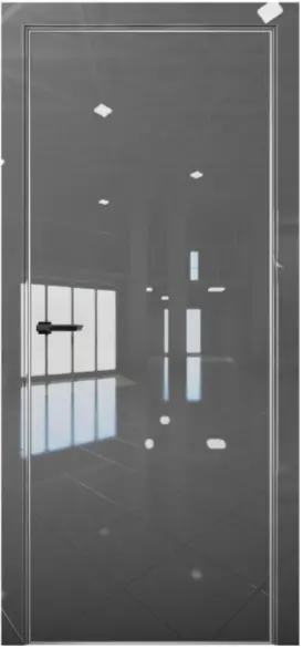 Межкомнатная дверь Pt 1 Платина АL Crystall Gray