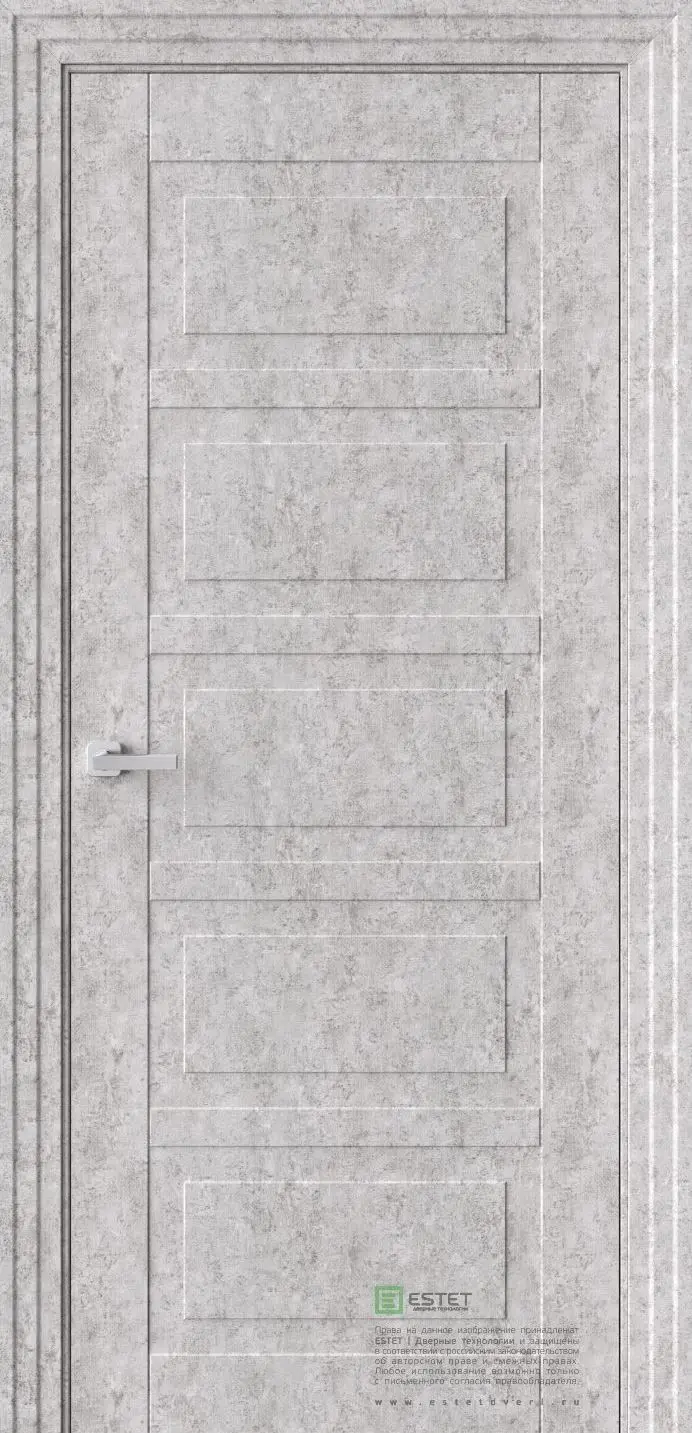 Межкомнатная дверь P24 Бетон Бетон