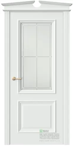 Межкомнатная дверь GL4 эмаль белая (RAL 9003)