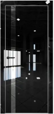 Межкомнатная дверь Pt 7 Платина АL Crystall Black