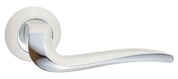 Дверная ручка раздельная RENZ DH 424-08 W-СP