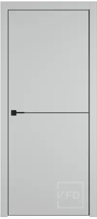 Межкомнатная дверь VFD Urban 1 Emalex steel кромка Black