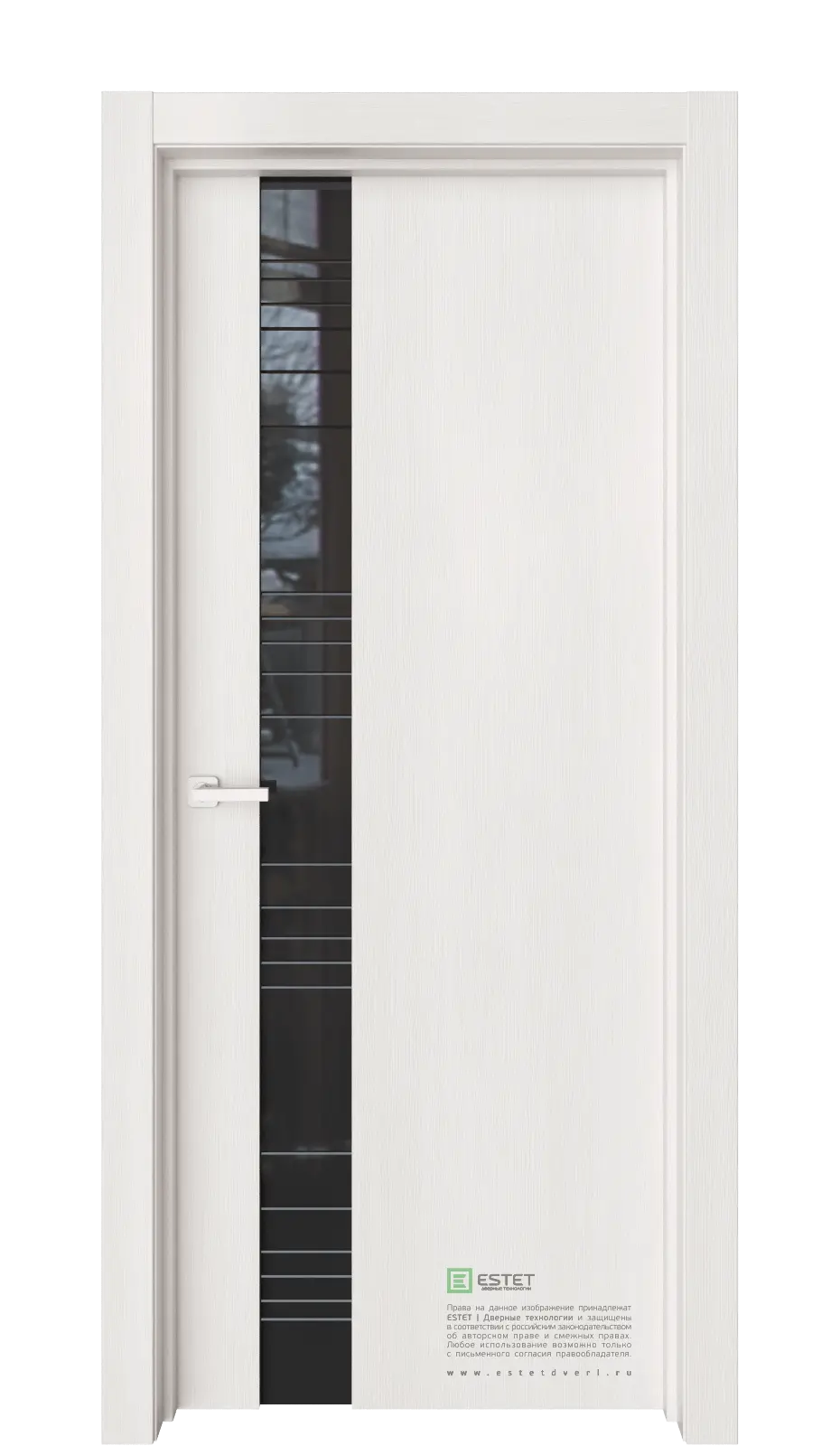 Межкомнатная дверь Вейс В8 Клён-аваланж Венге Триплекс черный