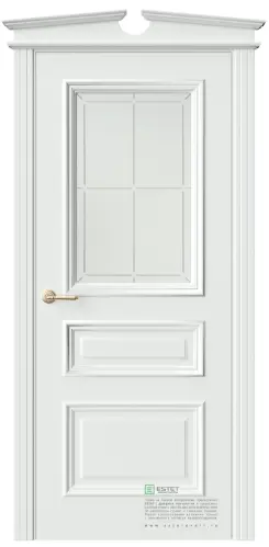 Межкомнатная дверь GL6 эмаль белая (RAL 9003)