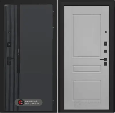 Входная дверь с шумоизоляцией Лабиринт Лаб 2 Про (панель 03 белый софт)