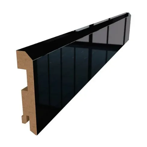 Плинтус прямой Profildoors  16х80х2070 глянец черный