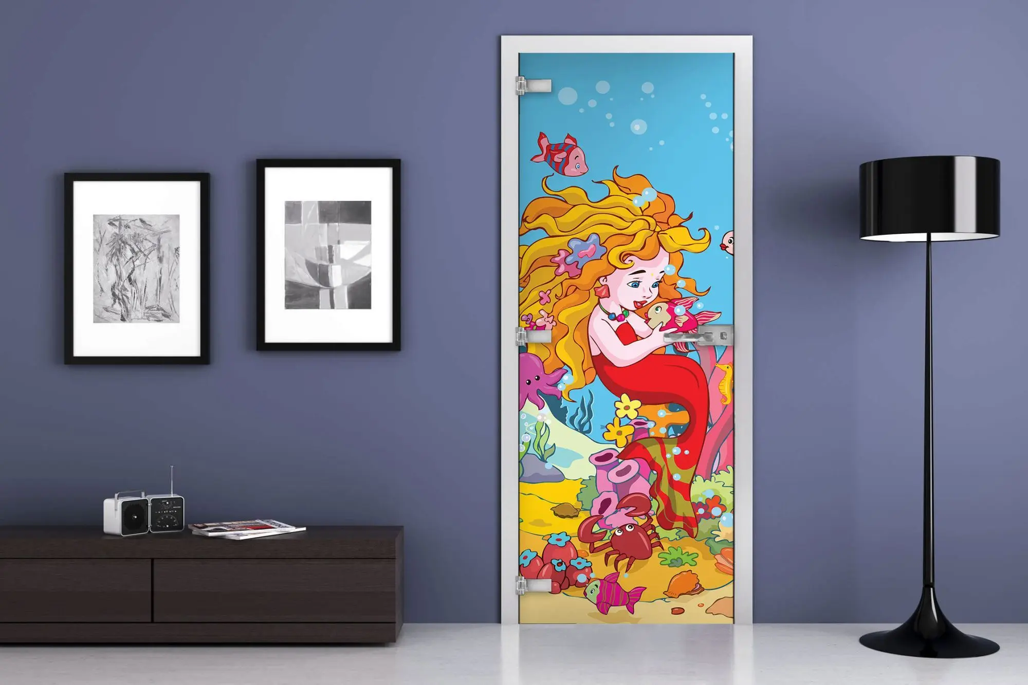 Дверь стеклянная MG-Kids 9