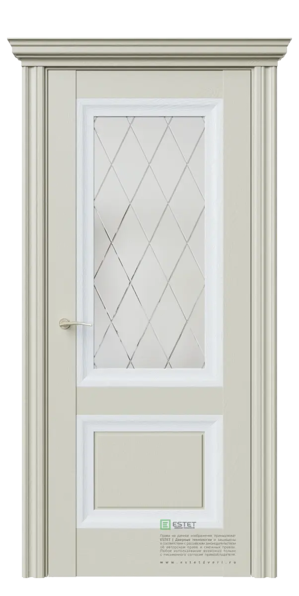 Дверь межкомнатная Estet BR4 cтекло 2 Серый