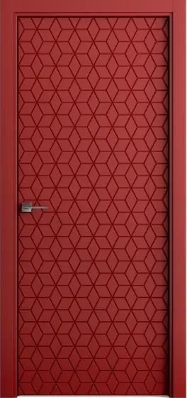 Межкомнатная дверь Color №7 RAL3004 Красный