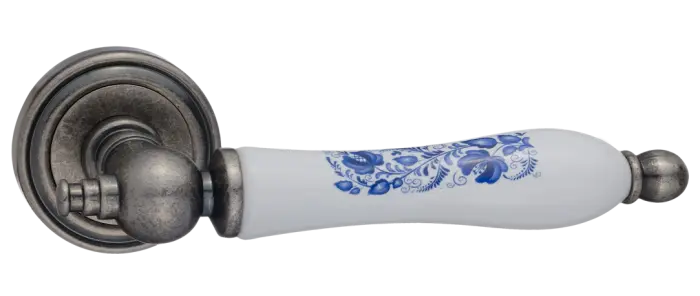 Дверная ручка раздельная RENZ DH 621-16 SL-WH-P