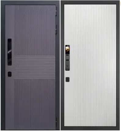 Входная дверь с электронным замком Гранит Гранж Смарт панель 076