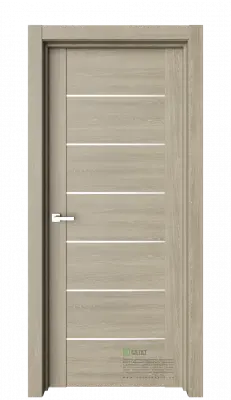 Межкомнатная дверь Тренд Т2 Орех-орлеан Бежево-серый