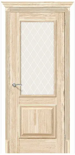Межкомнатная дверь Классико -13 ПО Кристалл вайт неокрашенная бессучковая