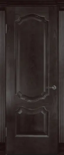 Межкомнатная дверь Анкона ПГ, шпон: ясень тон 7 Тёмный