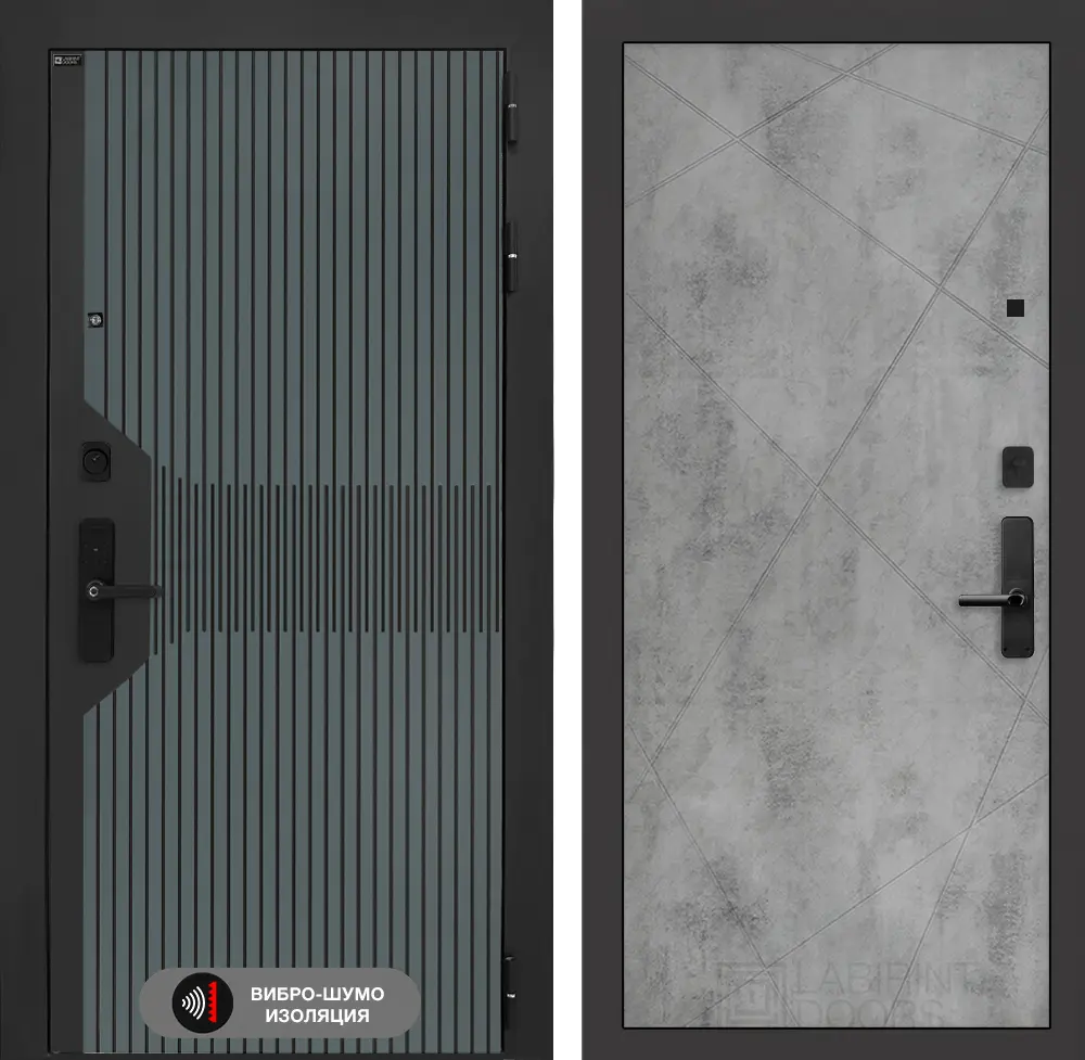 Межкомнатная дверь Смартлаб бетон светлый