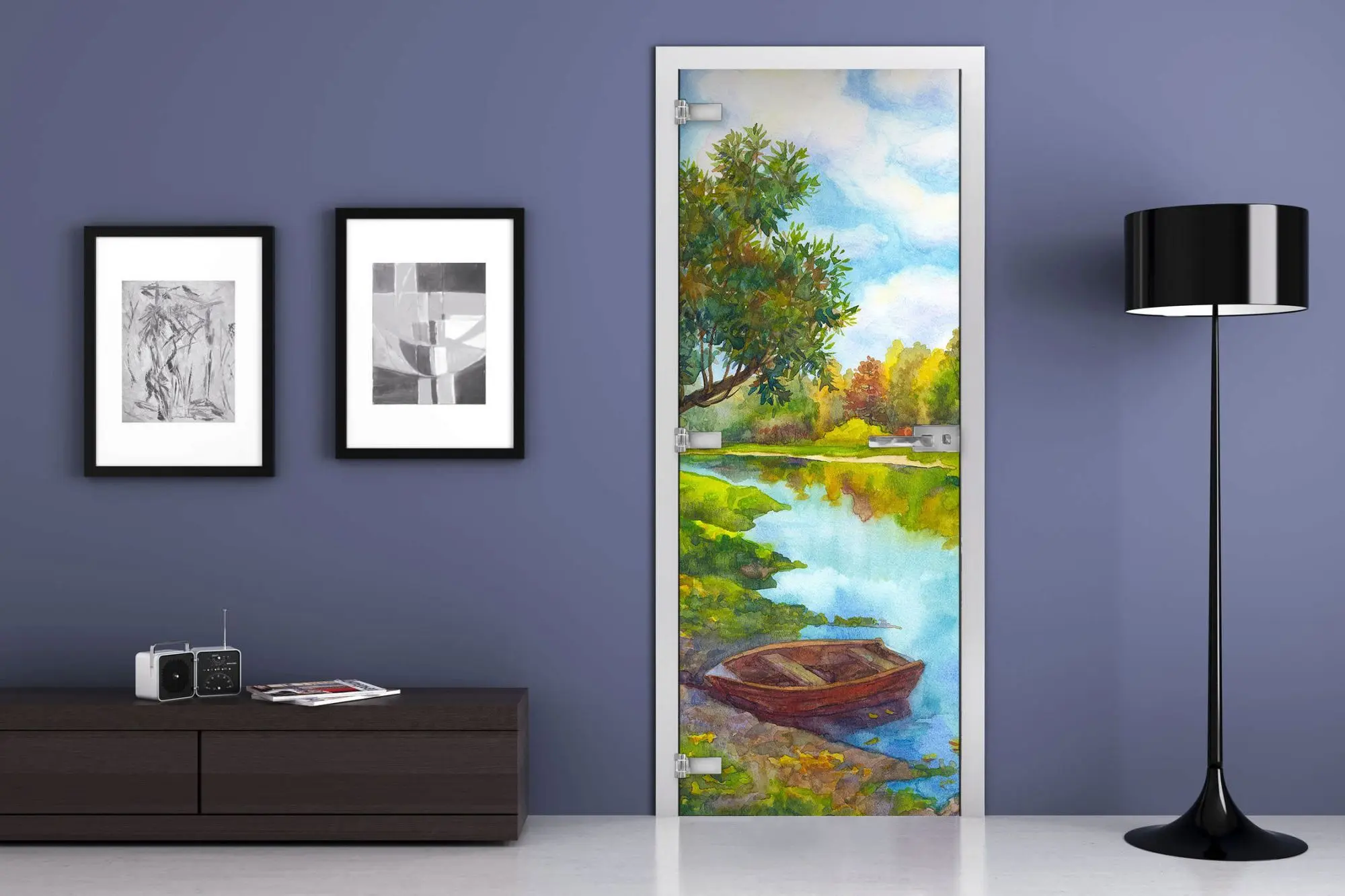 Дверь стеклянная MG-Painting 3