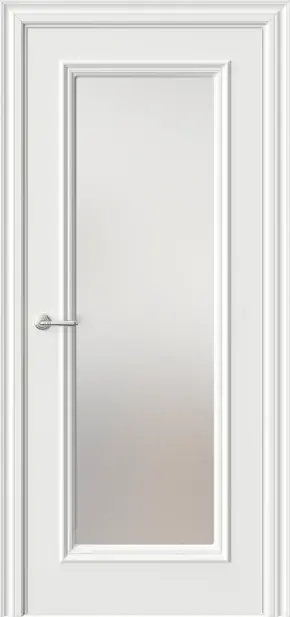 Межкомнатная дверь GL2 RAL9003 Сатинат белый Белый Сатинат белый