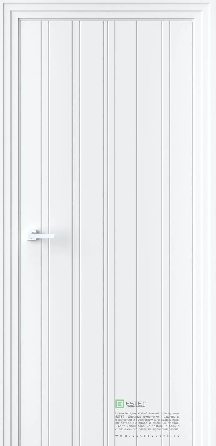 Межкомнатная дверь P13 RAL9003 Белый