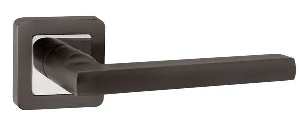 Дверная ручка раздельная PUNTO PLUTON QR GR/CP-23 графит/хром