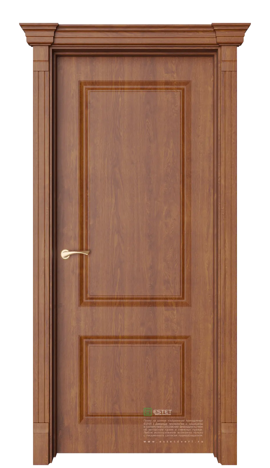 Межкомнатная дверь Венсен-1 Золотой дуб Коричневый