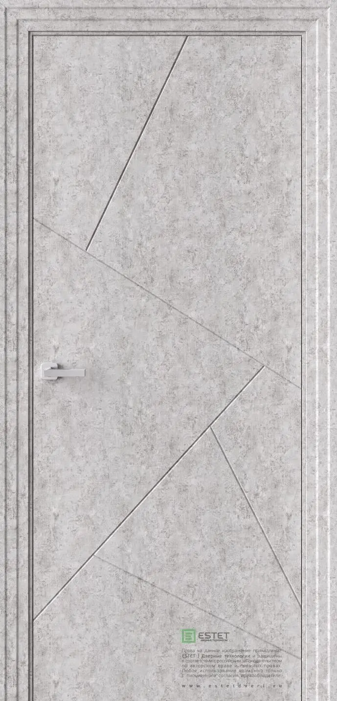 Межкомнатная дверь P18 Бетон Бетон