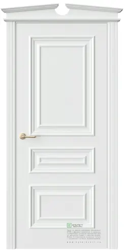 Межкомнатная дверь GL5М эмаль белая (RAL 9003)