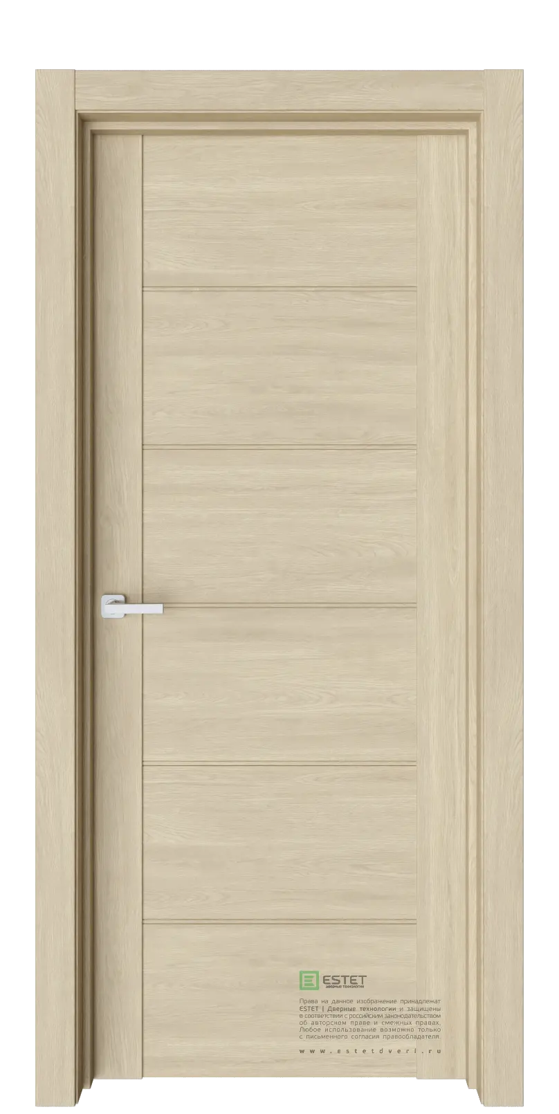 Межкомнатная дверь Версо В5 Сенди Дуб светлый