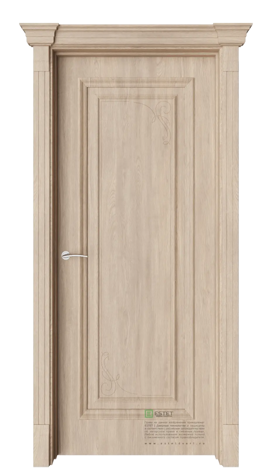 Межкомнатная дверь GE1М Deco Брандо Дуб